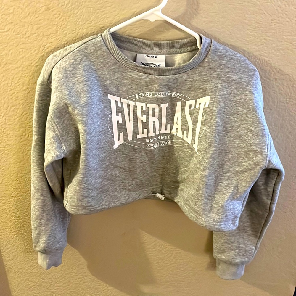 Everlast boxing cropped sweatshirt